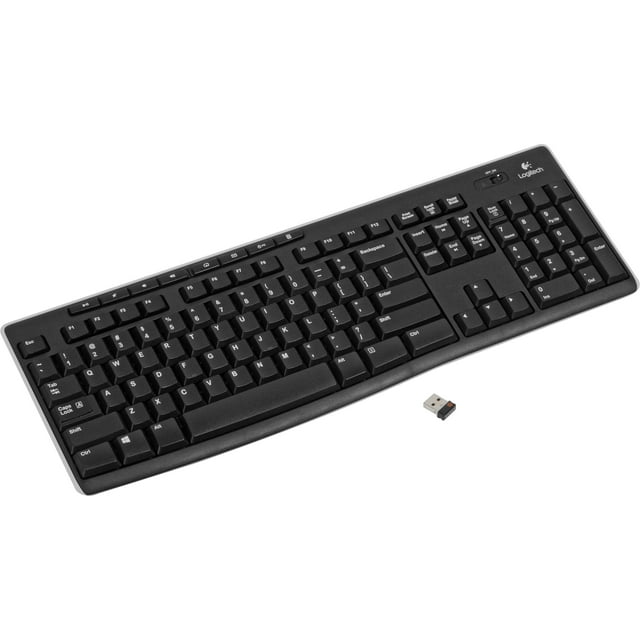 Logitech K270 Wireless Keyboard, USB Unifying Receiver, Black image 1