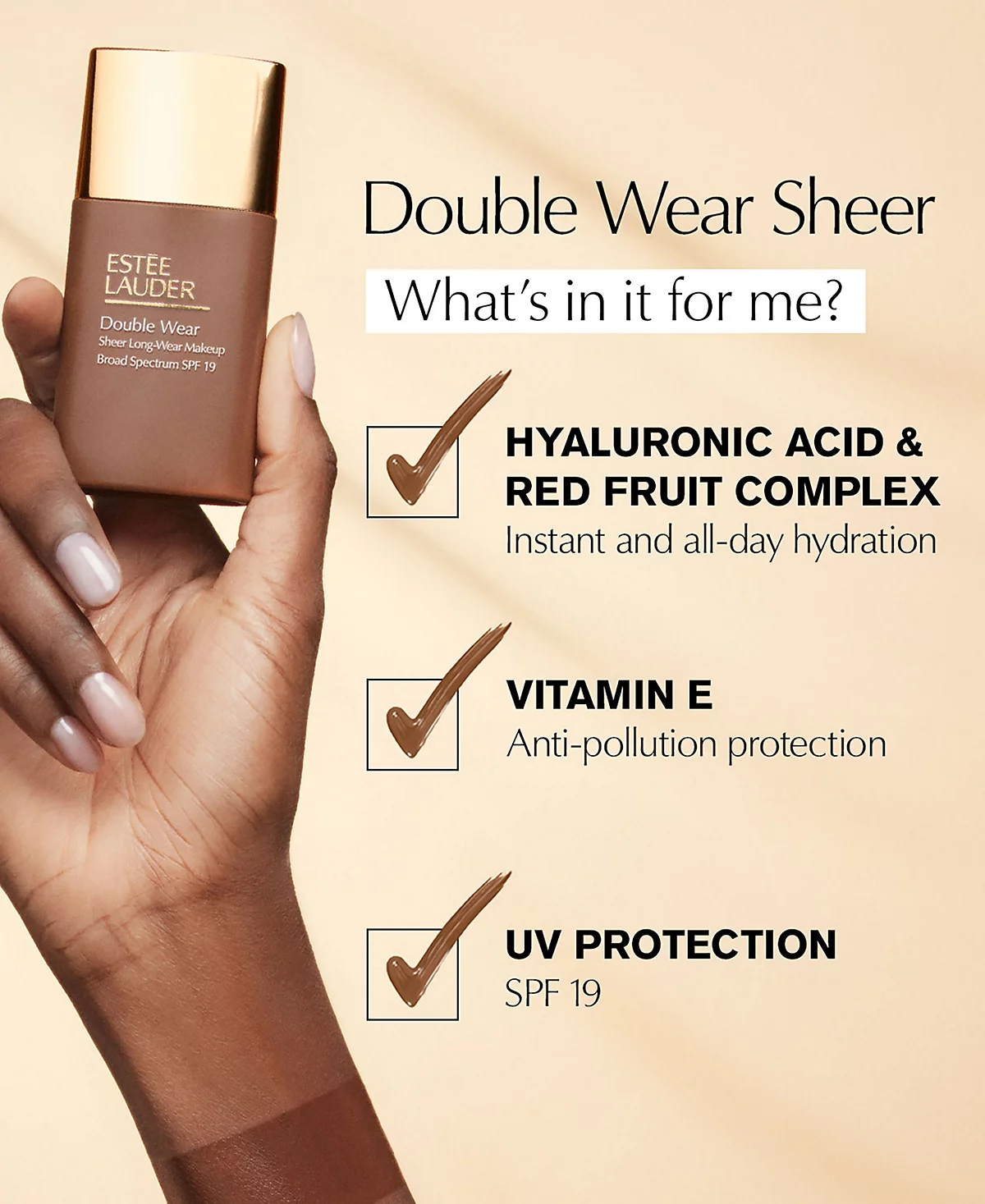 Estée Lauder Double Wear Sheer Long-Wear Foundation SPF19, 1 oz. image 5