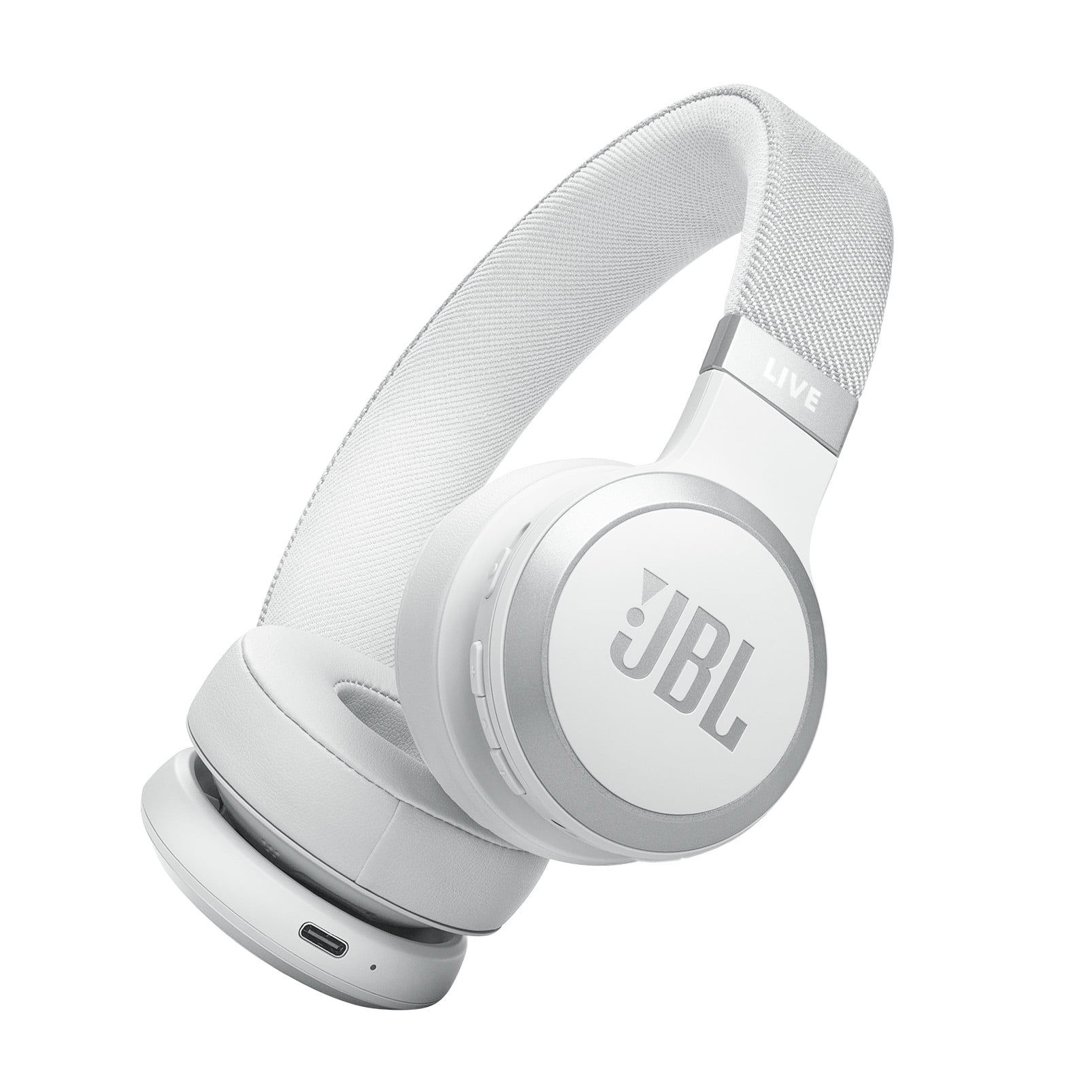JBL Live 670NC - Wireless On-Ear Headphones with True Adaptive Noise Cancelling - White image 1