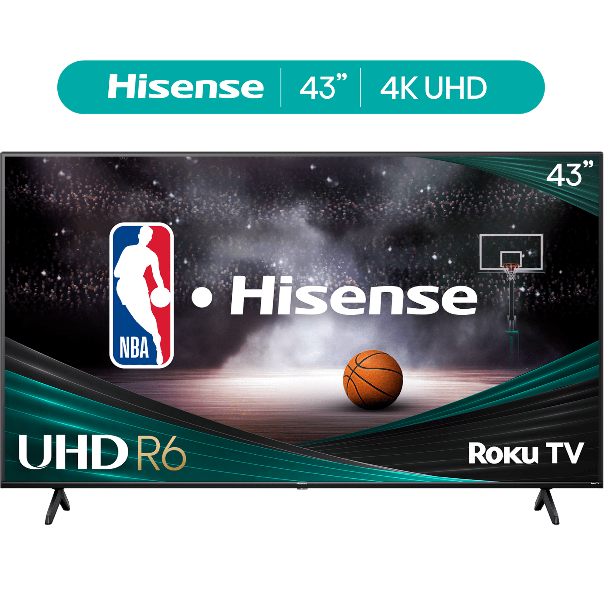 Hisense 43" Class 4K UHD LED LCD Smart Roku TV HDR R6 Series 43R6E3 image 1