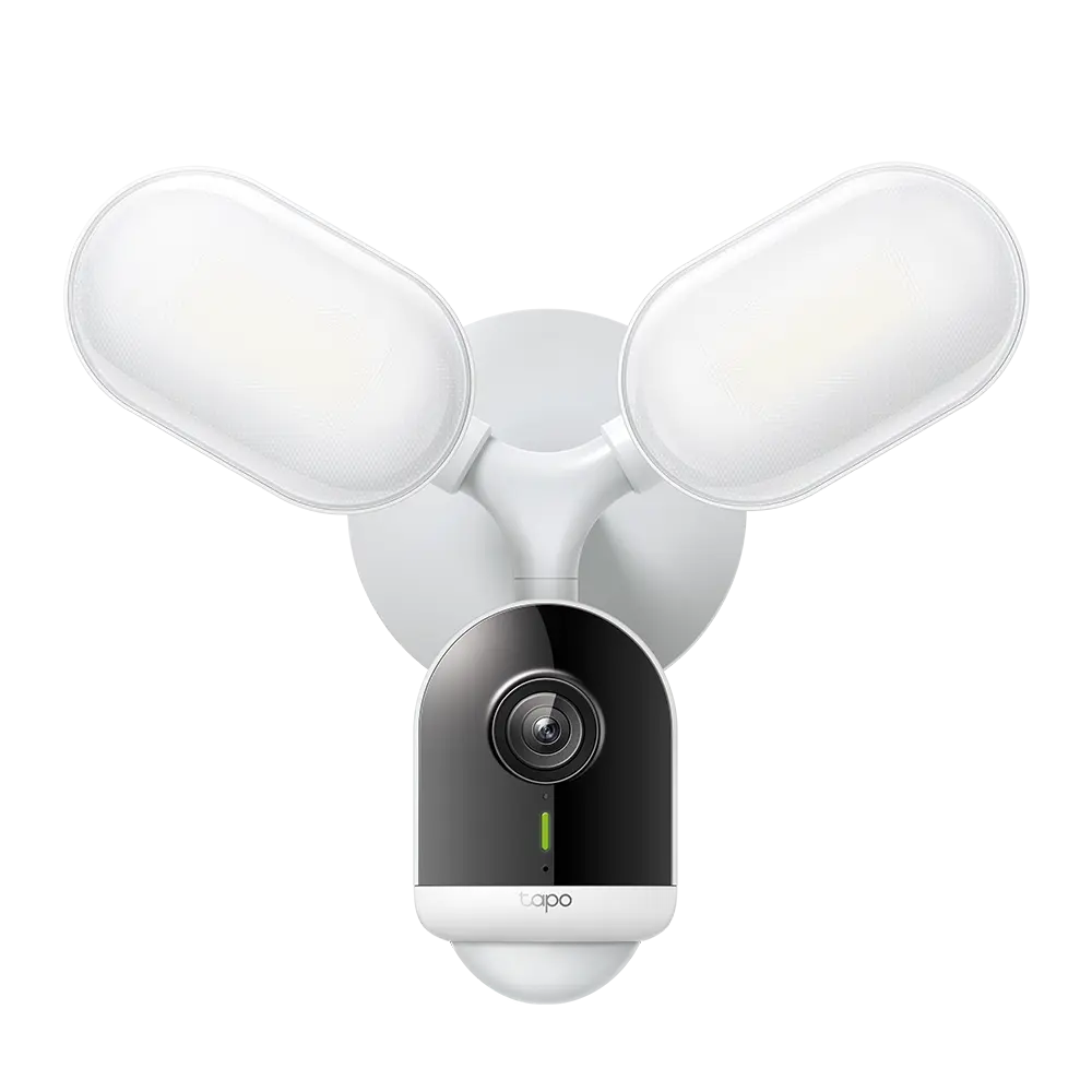 TP-LINK Tapo TC55 Smart Floodlight Security Camera - White Outdoor; 2k Resolution; WiFi Connectivity; AC Hard Wired Powered image 1
