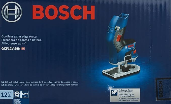Bosch 12V Max EC Brushless Palm Edge Router (Bare Tool) GKF12V-25N image 3