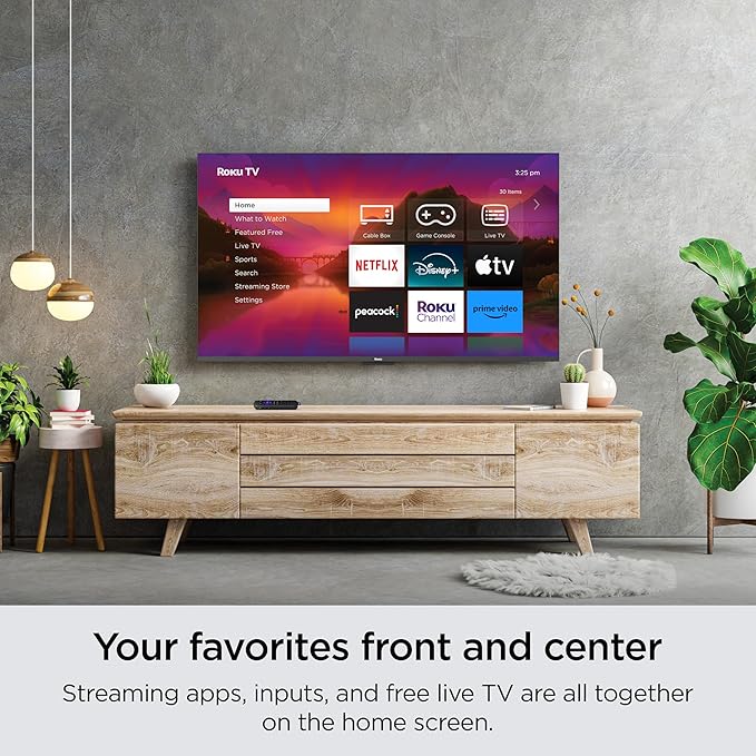 Roku Smart TV – 65-Inch Plus Series 4K QLED RokuTV with Roku Voice Remote Pro, Dolby Vision, Striking 4K Resolution, Automatic Brightness, & Seamless Streaming – Live Local News & Sports image 4