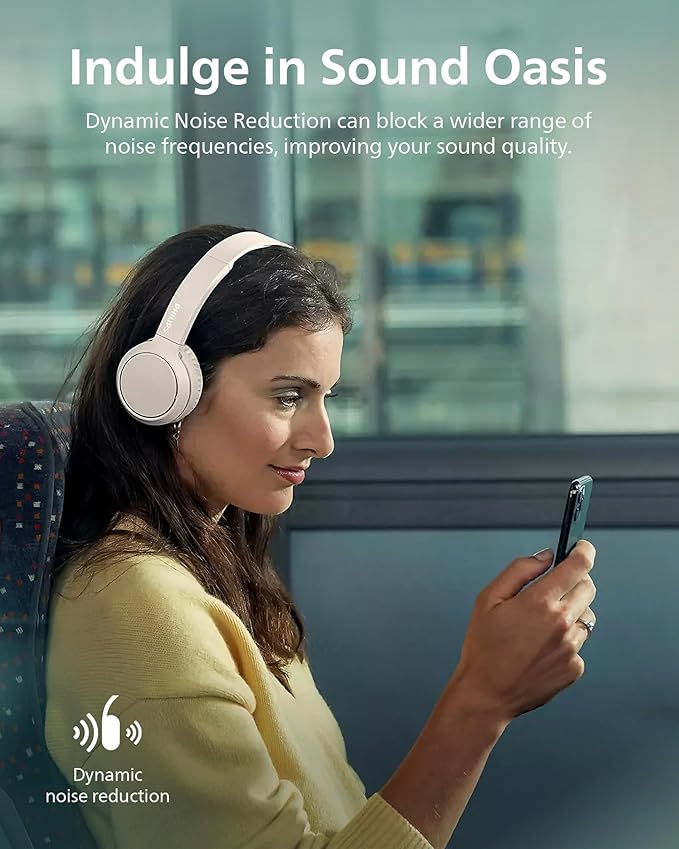 PHILIPS H4205 On-Ear Wireless Headphones with 32mm Drivers & BASS Boost on-Demand, White image 7