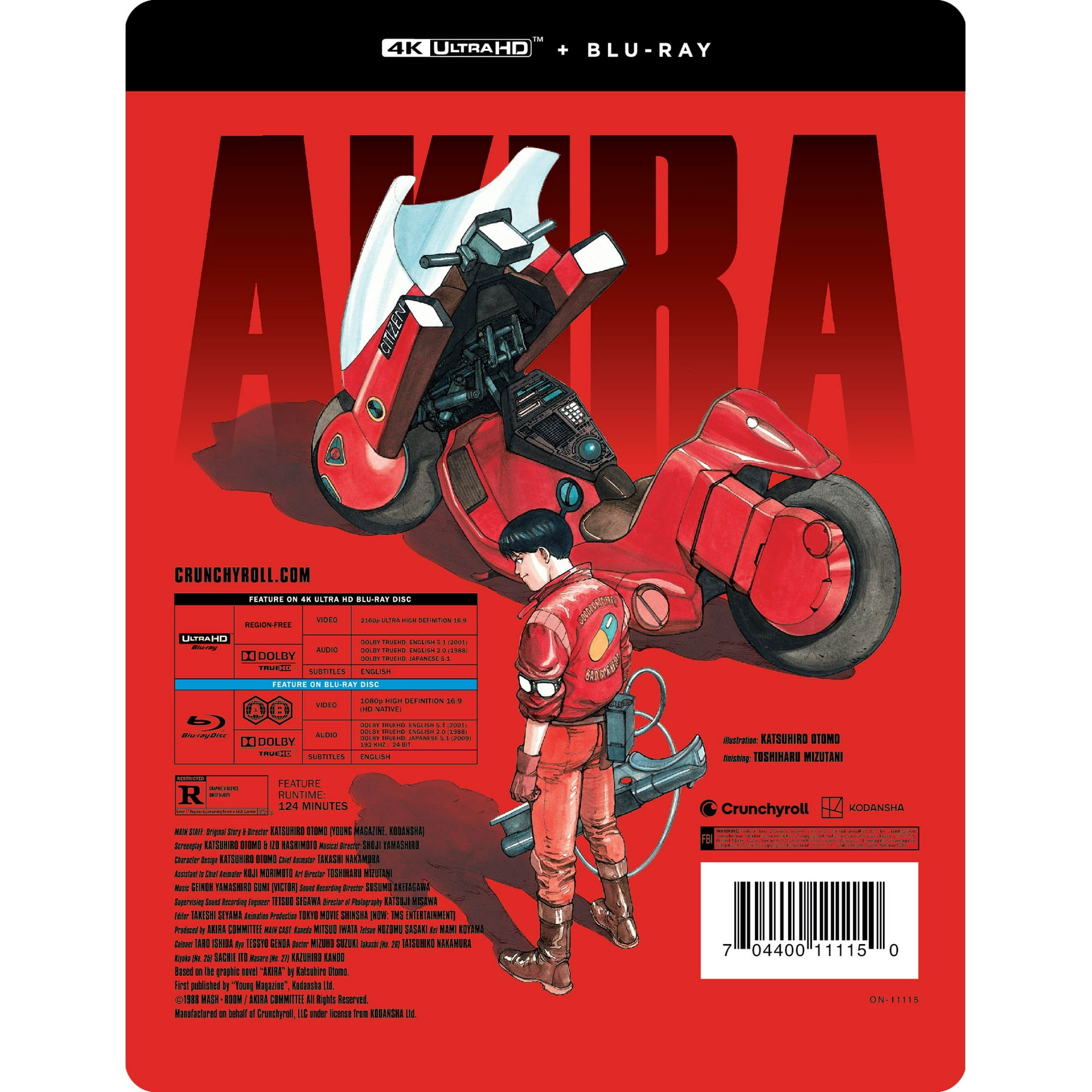 Akira Movie (Steelbook) (4K Ultra HD + Blu-ray) Crunchyroll Action Adventure image 2