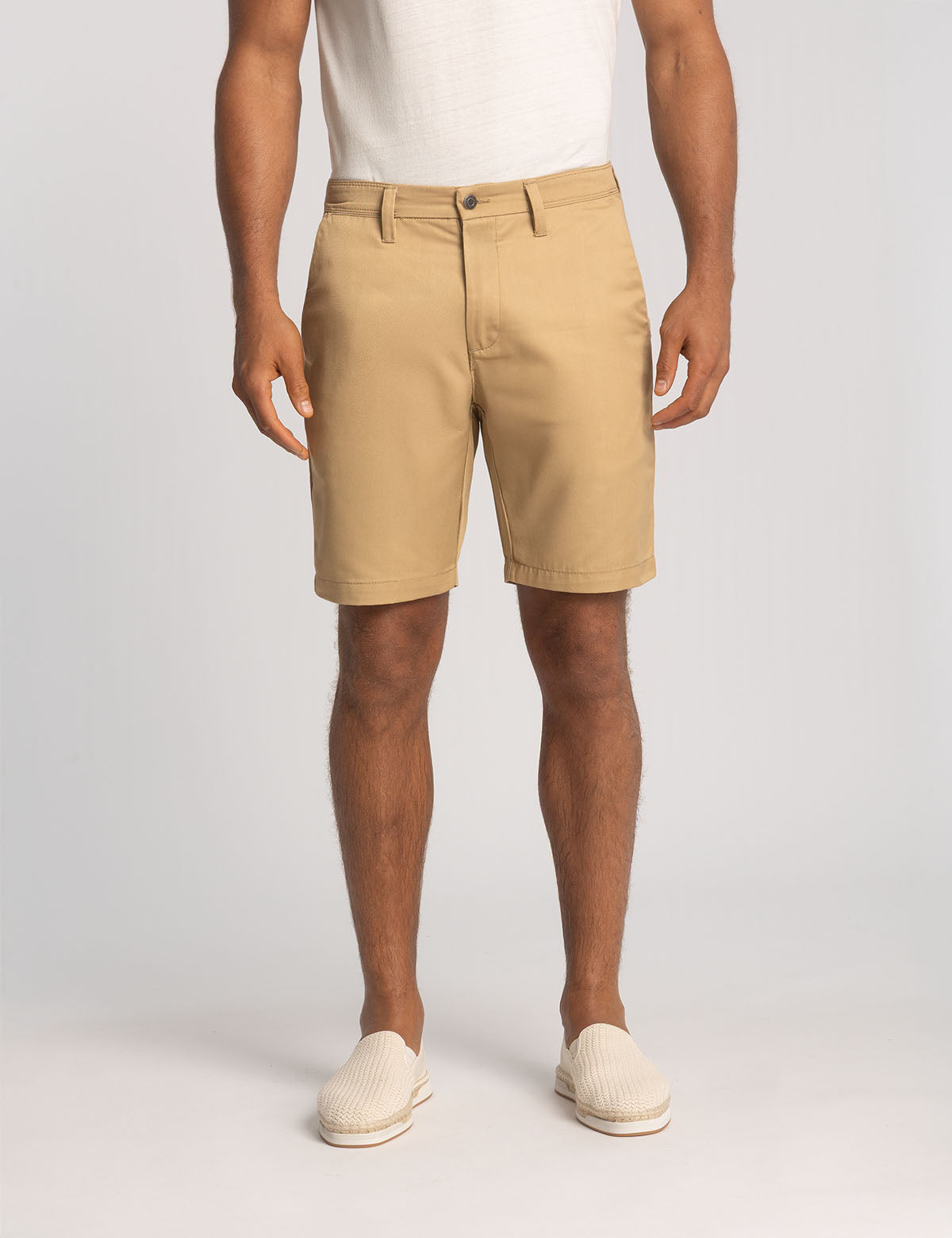 STRETCH TWILL SHORTS WITH COMFORT BAND image 4