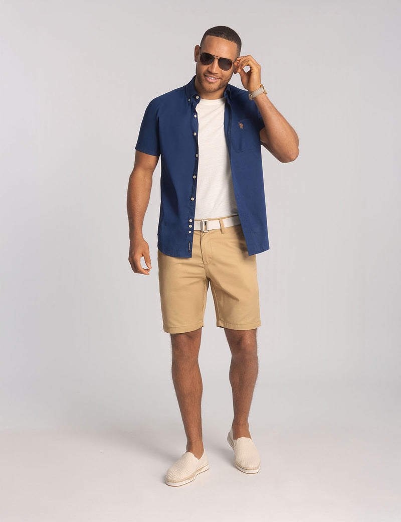 STRETCH TWILL SHORTS WITH COMFORT BAND image 5
