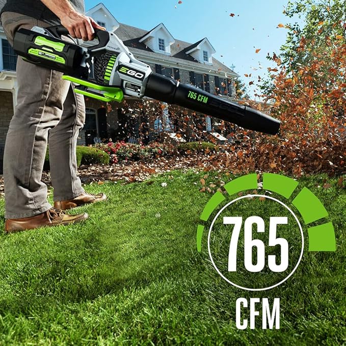 EGO Power+ LB7654 56-Volt 765 CFM Brushless Cordless Leaf Blower, 5.0Ah Battery, 320W Charger Included Plus Extra BA1400T 2.5Ah Battery image 3