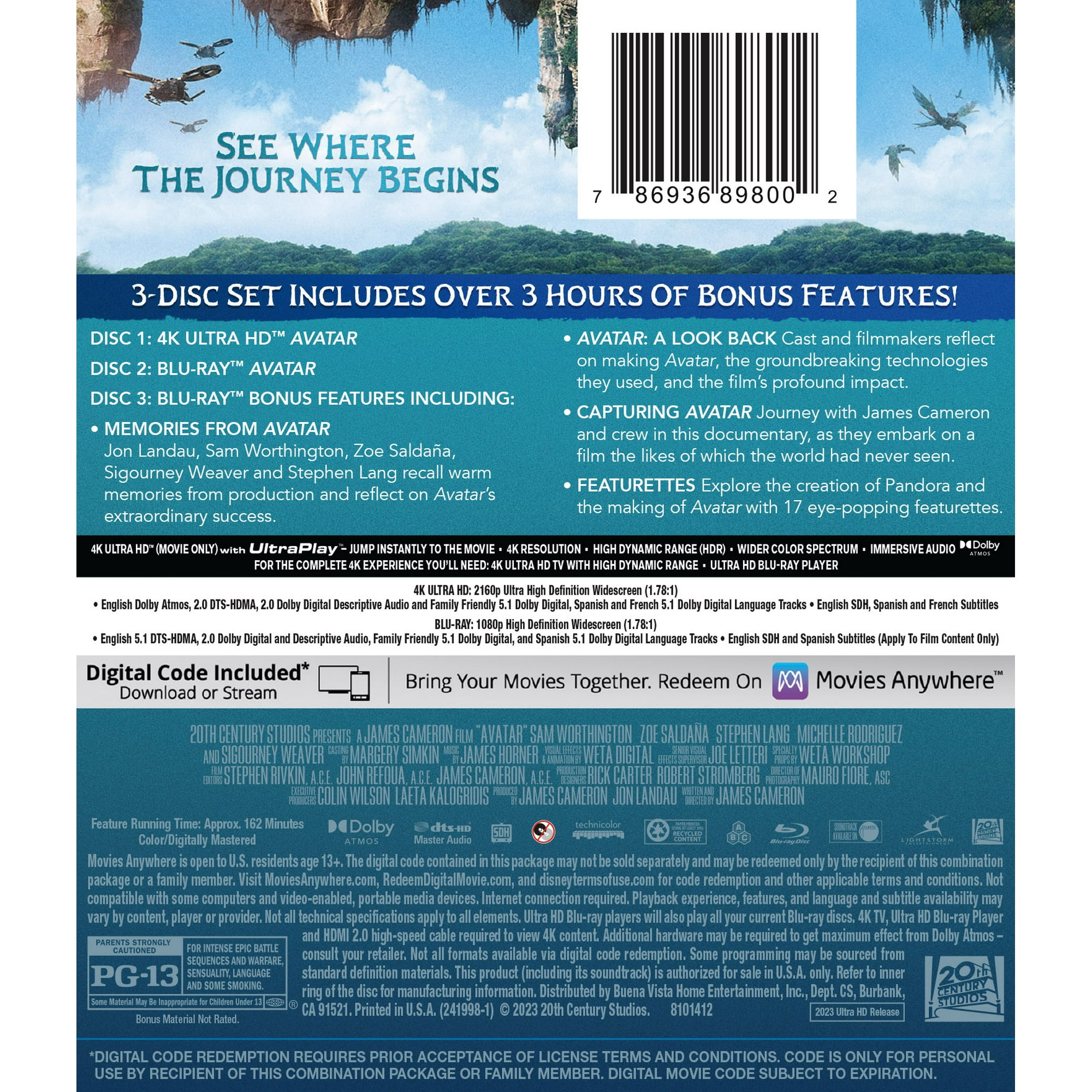 Avatar (4K Ultra HD + Blu-Ray + Digital Copy) 20th Century Studios image 4