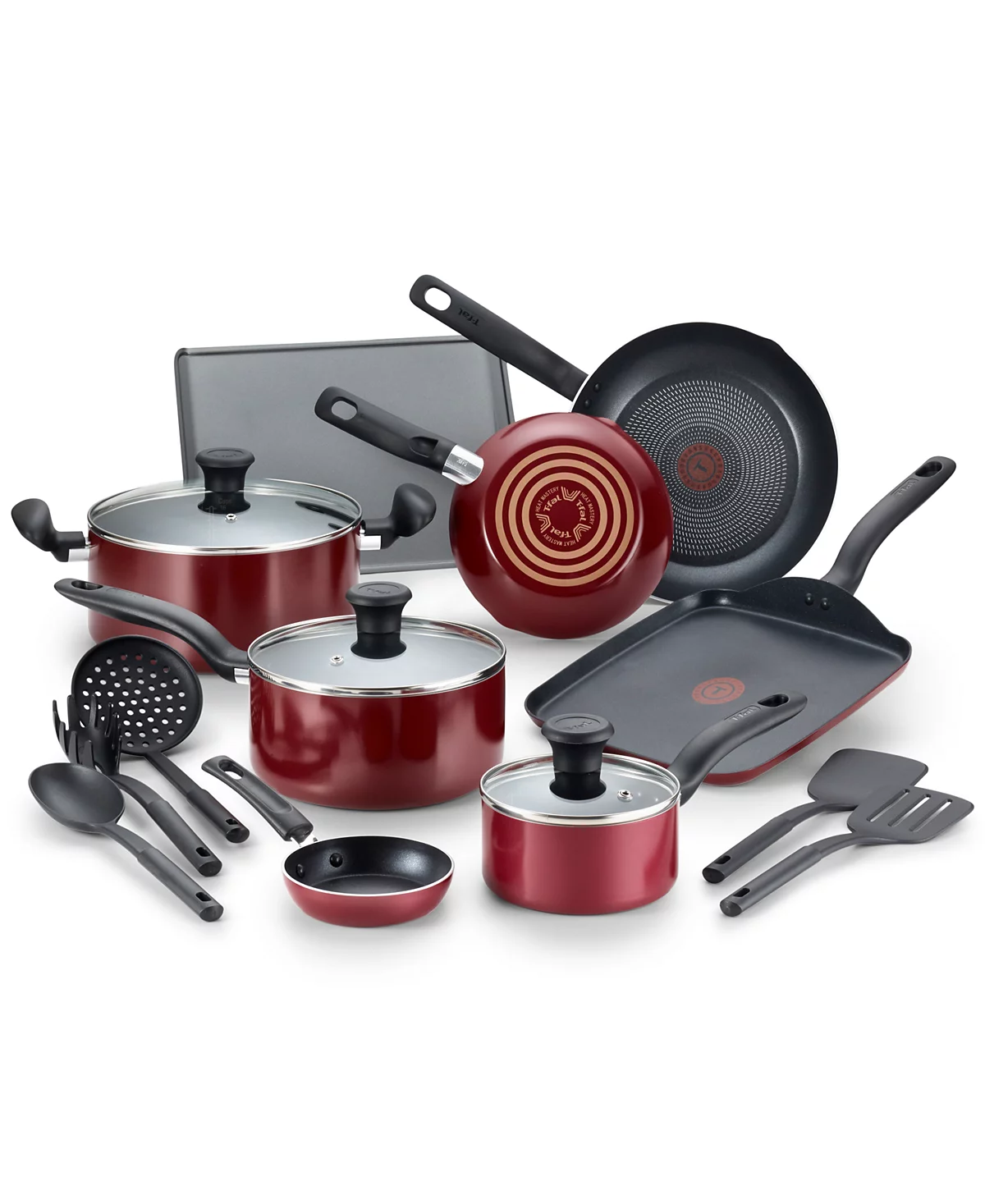 T-fal Culinaire 16-Piece Nonstick Aluminum Cookware Set image 1