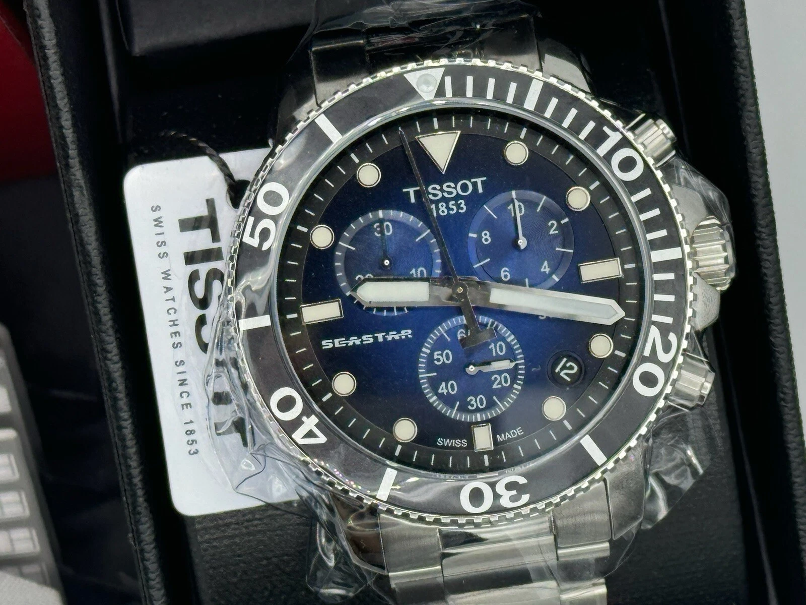 TISSOT Seastar 1000 Chronograph Blue Dial Men's Watch T120.417.11.041.01 image 4