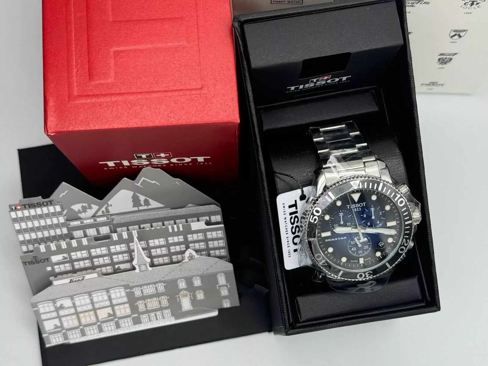 TISSOT Seastar 1000 Chronograph Blue Dial Men's Watch T120.417.11.041.01 image 5