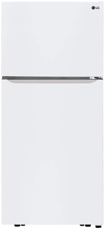 LG 30 in. W 20 cu. ft. Top Freezer Refrigerator w/ Multi-Air Flow and Reversible Door in White, ENERGY STAR image 1