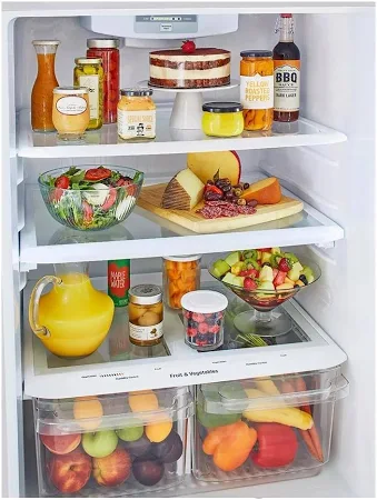 LG 30 in. W 20 cu. ft. Top Freezer Refrigerator w/ Multi-Air Flow and Reversible Door in White, ENERGY STAR image 3