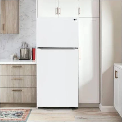 LG 30 in. W 20 cu. ft. Top Freezer Refrigerator w/ Multi-Air Flow and Reversible Door in White, ENERGY STAR image 4