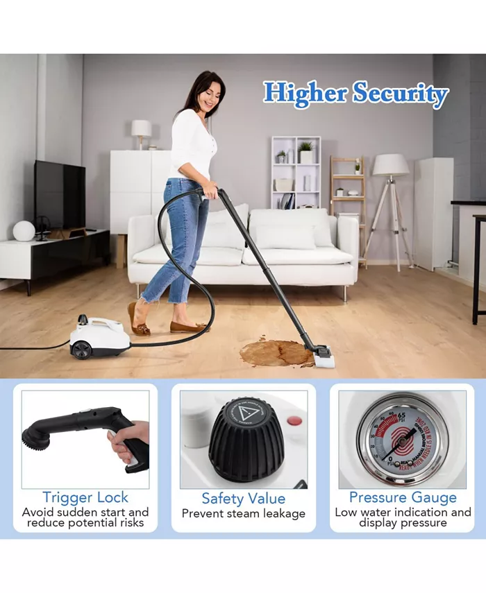 Multipurpose Steam Cleaner 1800W Portable Household Steamer with 61 oz Tank Shipped and sold by Kuyotq image 4