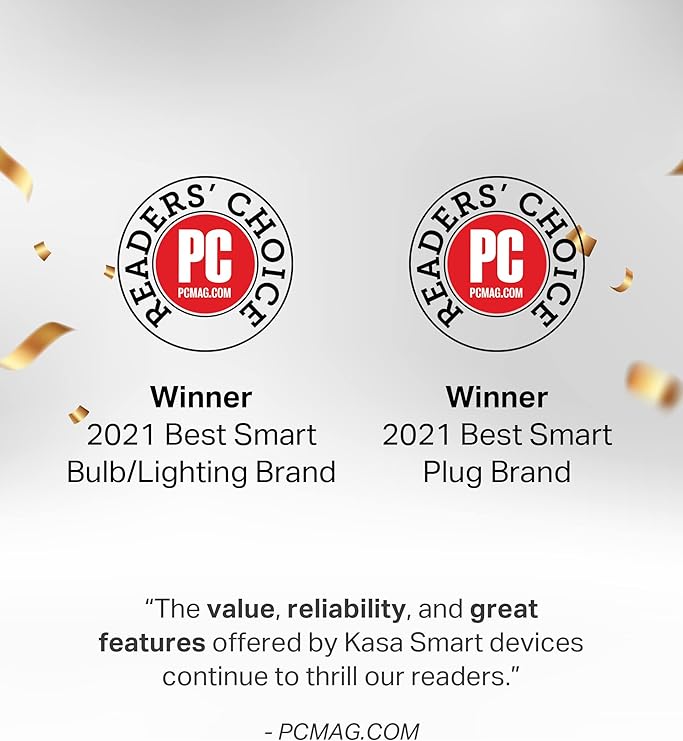 Kasa Smart Plug Power Strip HS300, Surge Protector with 6 Individually Controlled Smart Outlets and 3 USB Ports, Works with Alexa & Google Home, No Hub Required , White image 2