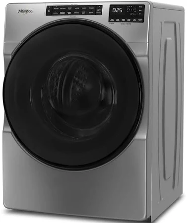 4.5 cu. ft. Front Load Washer with Steam, Quick Wash Cycle and Vibration Control Technology in Chrome Shadow image 2