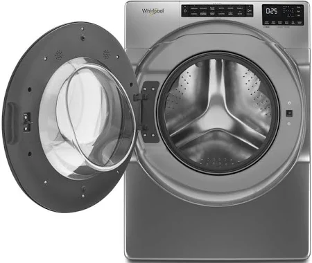 4.5 cu. ft. Front Load Washer with Steam, Quick Wash Cycle and Vibration Control Technology in Chrome Shadow image 6