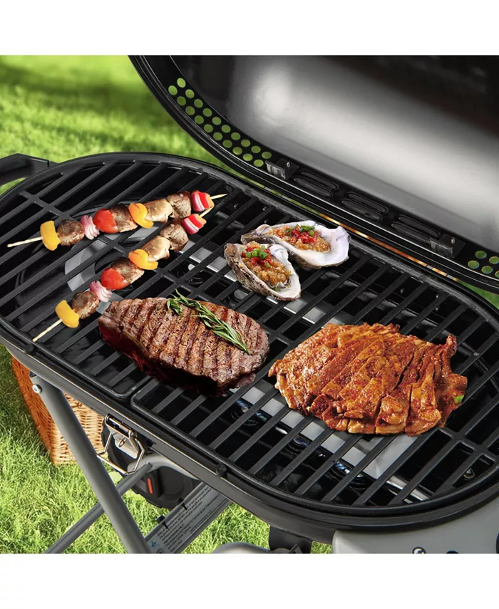 15000 BTU Portable Propane BBQ Grill with Wheels and Side Shelf Shipped and sold by Kuyotq image 3