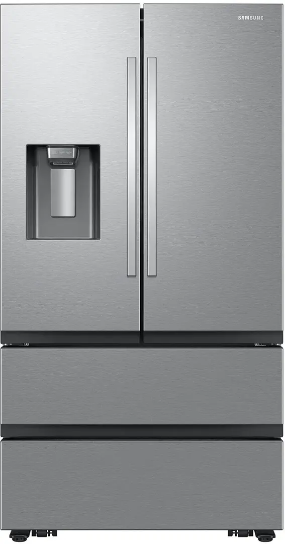 Samsung - 30 cu. ft. 4-Door French Door Smart Refrigerator with Four Types of Ice - Fingerprint Resistant Stainless Steel image 1