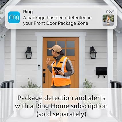 Ring Battery Doorbell with Ring Indoor Cam 2nd Gen (White) image 4