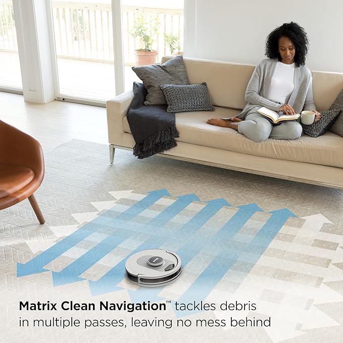 Shark AI Ultra Voice Control Robot Vacuum with Matrix Clean Navigation, Home Mapping, 60-Day Capacity, XL Self-Empty Base for Homes with Pets, Carpet & Hard Floors, Cool Grey image 2