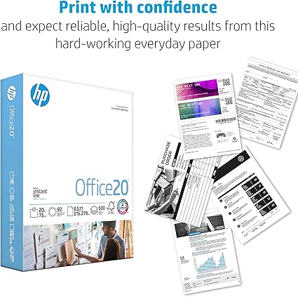 HP Papers | 8.5x11 Paper |Office 20 lb | 1 Ream - 500 Sheets | 92 Bright | Made in USA - FSC Certified | 112150R image 3