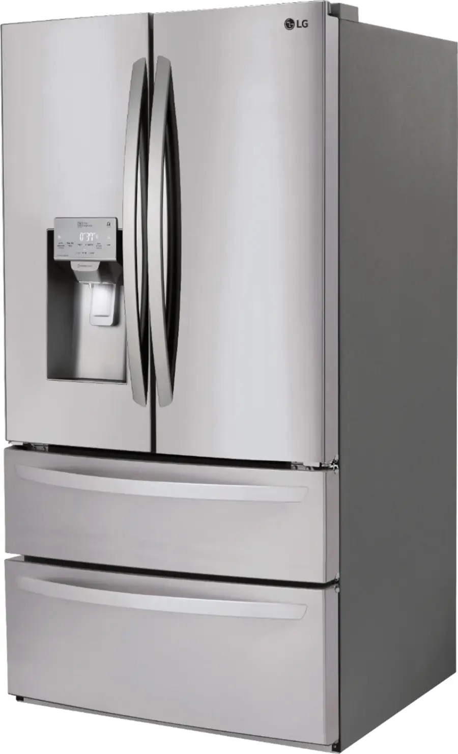 LG - 27.8 Cu. Ft. 4-Door French Door Smart Refrigerator with Smart Cooling System - Stainless steel image 6
