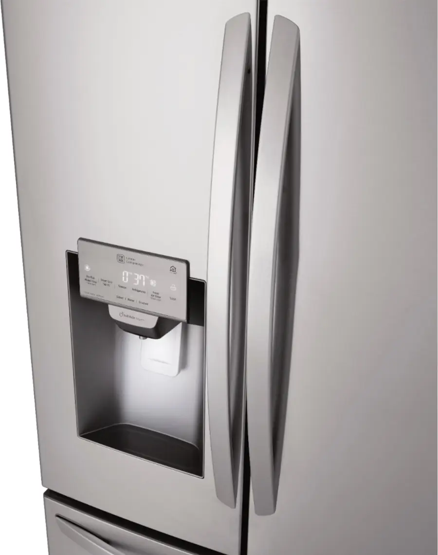 LG - 27.8 Cu. Ft. 4-Door French Door Smart Refrigerator with Smart Cooling System - Stainless steel image 7