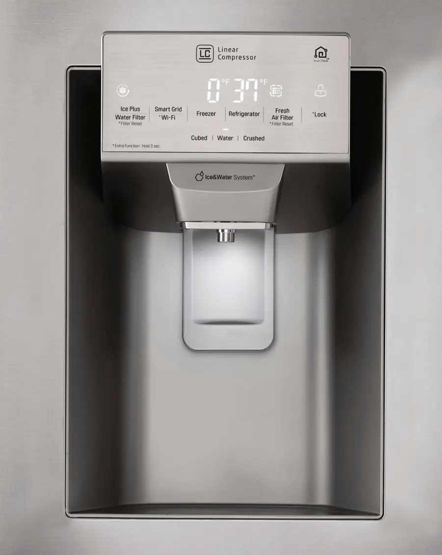 LG - 27.8 Cu. Ft. 4-Door French Door Smart Refrigerator with Smart Cooling System - Stainless steel image 8