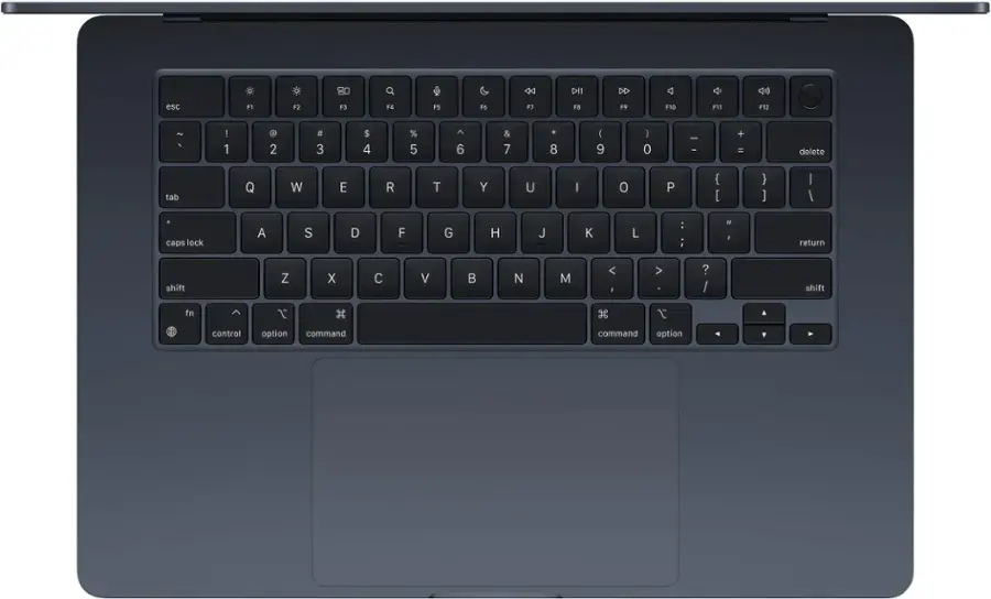 Apple - MacBook Air 15-inch Laptop - Apple M3 chip Built for Apple Intelligence - 16GB Memory - 256GB SSD - Midnight image 2