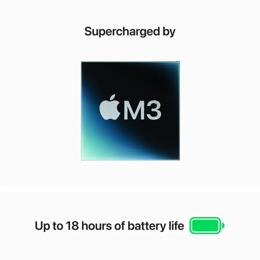 Apple - MacBook Air 15-inch Laptop - Apple M3 chip Built for Apple Intelligence - 16GB Memory - 256GB SSD - Midnight image 4