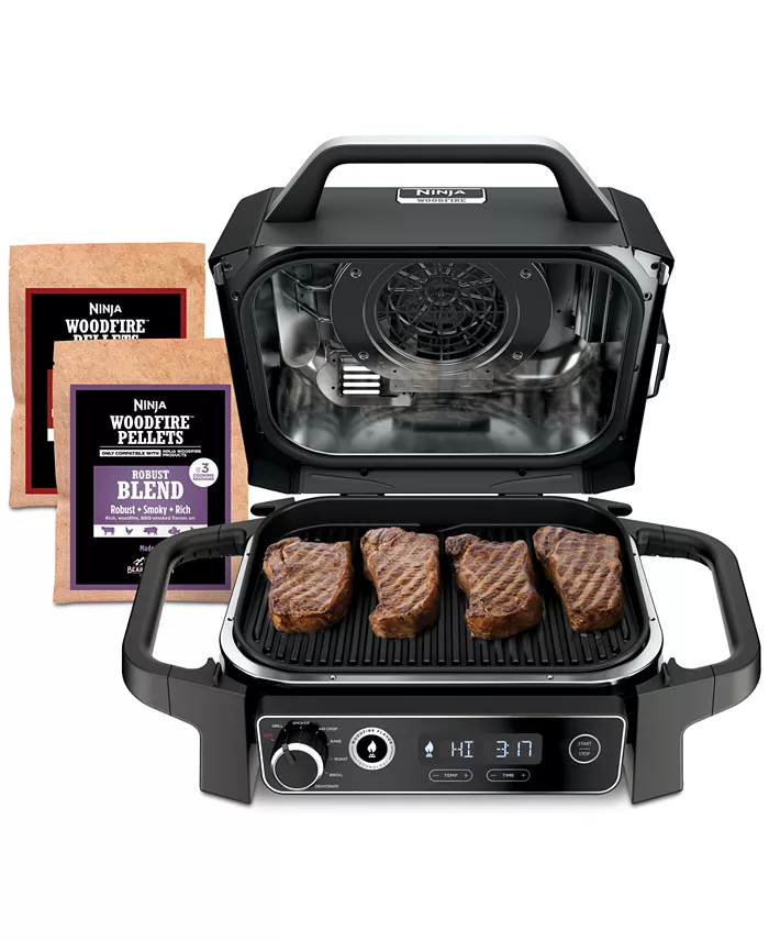 Woodfire Outdoor Grill & Smoker, 7-in-1 Master Grill, BBQ Smoker and Air Fryer with Woodfire Technology - OG701 image 1