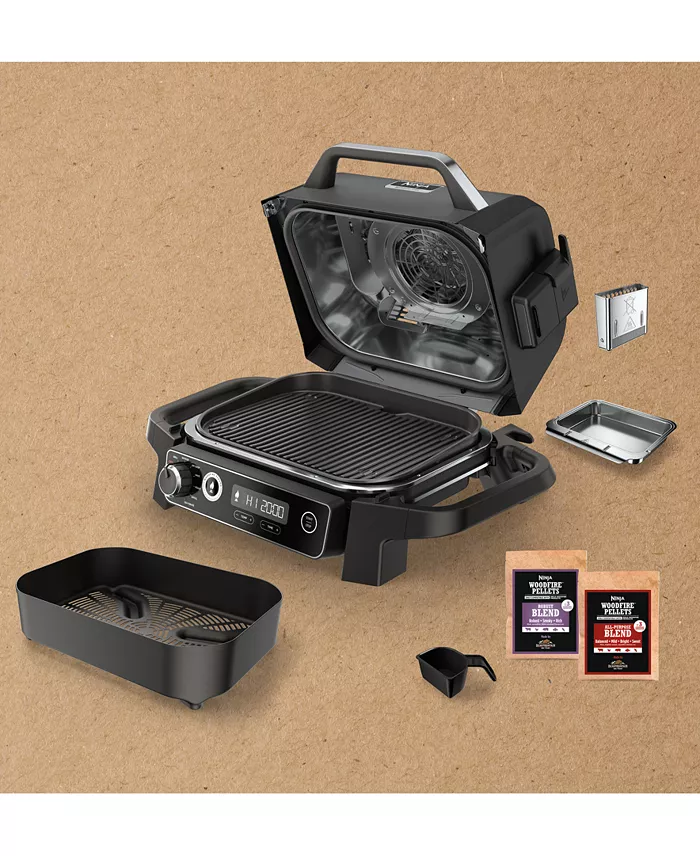 Woodfire Outdoor Grill & Smoker, 7-in-1 Master Grill, BBQ Smoker and Air Fryer with Woodfire Technology - OG701 image 3