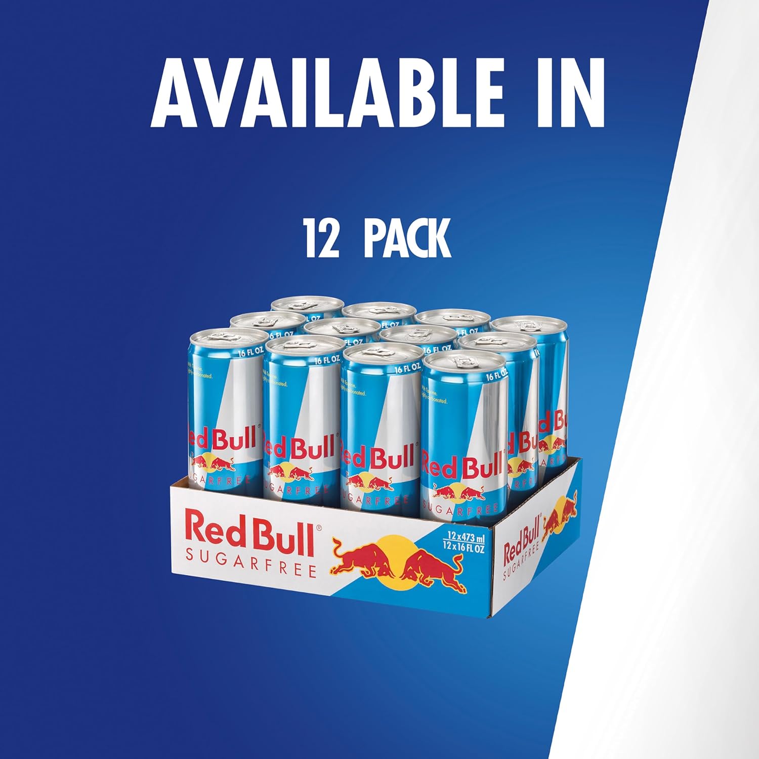 Red Bull Sugar Free Energy Drink with 151mg Caffeine plus Taurine & B Vitamins, 16 Fl Oz, Pack of 12 Cans image 7