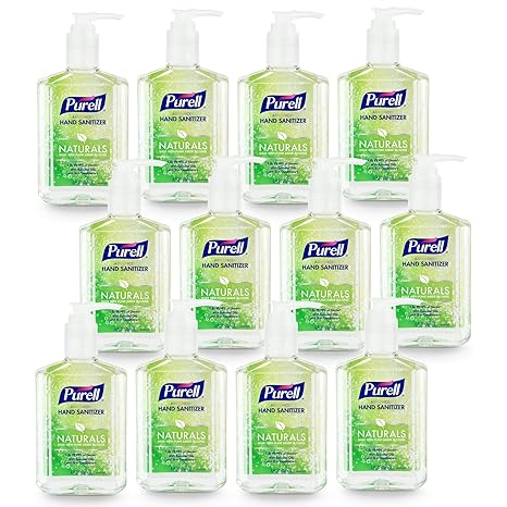 Purell Advanced Hand Sanitizer Naturals with Plant Based Alcohol, Citrus Scent, 8 fl oz Pump Bottle (Pack of 12) - 9626-12-CMR image 1