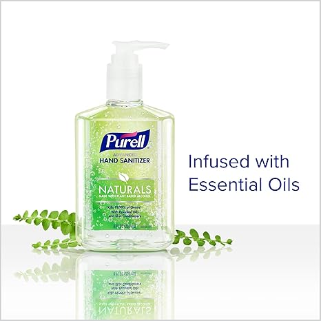 Purell Advanced Hand Sanitizer Naturals with Plant Based Alcohol, Citrus Scent, 8 fl oz Pump Bottle (Pack of 12) - 9626-12-CMR image 4
