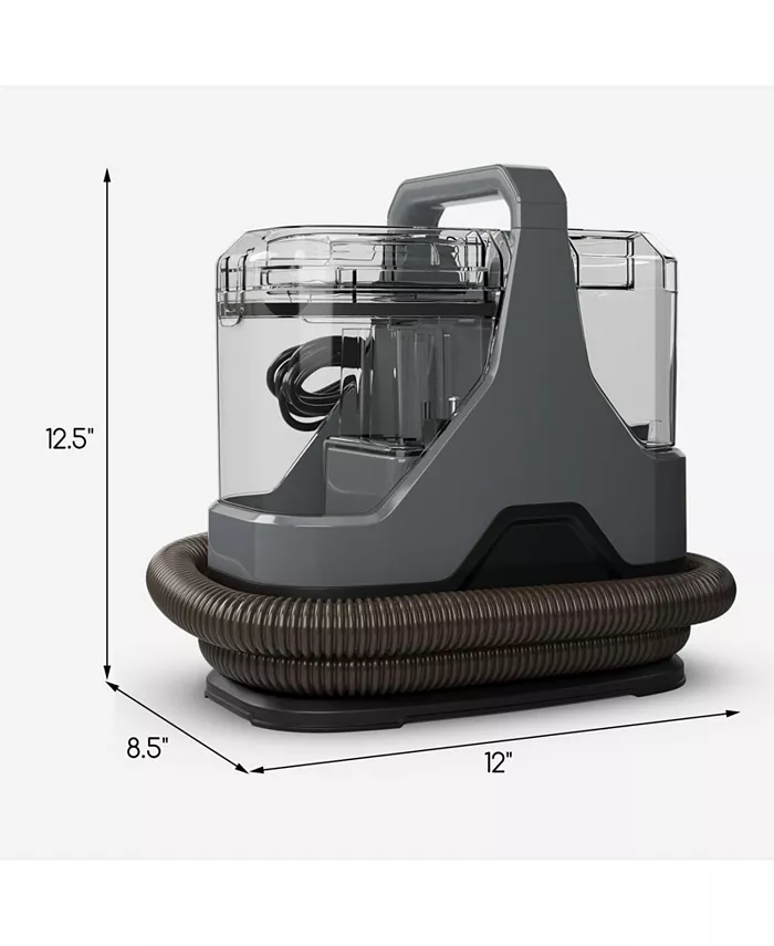 600W Upholstery Cleaner Machine with 15Kpa Powerful Suction and Versatile Attachments-Gray image 3