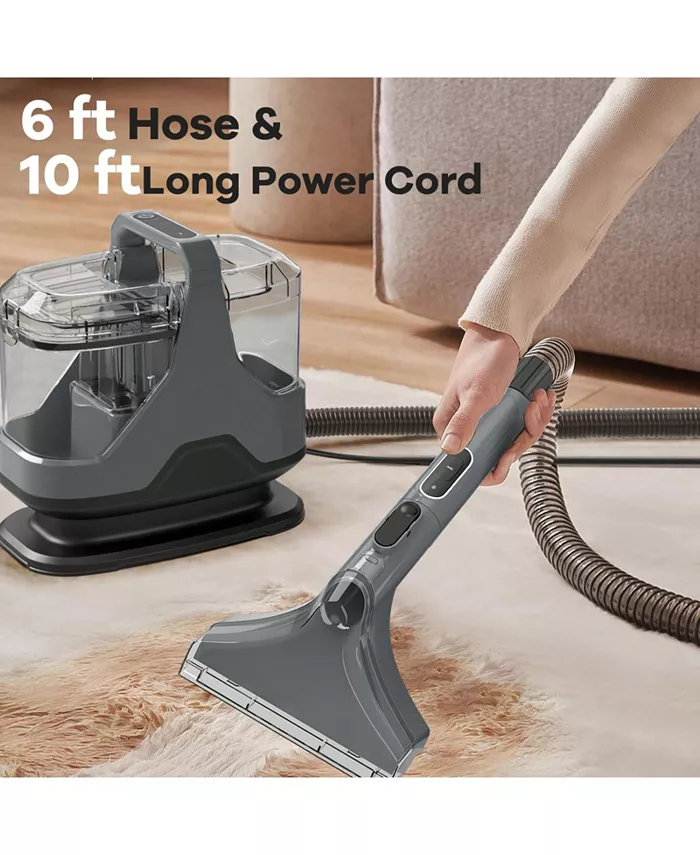 600W Upholstery Cleaner Machine with 15Kpa Powerful Suction and Versatile Attachments-Gray image 5