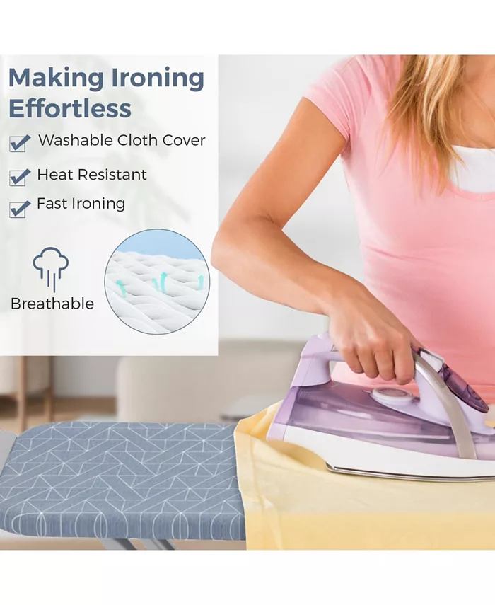 48 Inch x 13.5 Ironing Board with Iron Rest, Full Size Iron Stand with 3 Layers Extra Thick Cover image 4