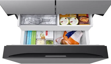 Bespoke 24 cu. ft. 3-Door French Door Smart Refrigerator with Beverage Center in Stainless Steel, Counter Depth image 5