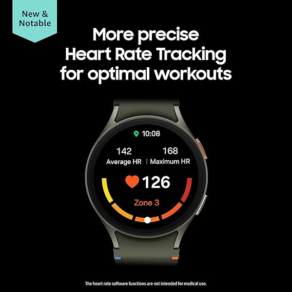 Samsung Galaxy Watch 7 44mm Bluetooth AI Smartwatch w/Energy Score, Wellness Tips, Heart Rate Tracking, Sleep Monitor, Fitness Tracker, 2024, Silver [US Version, 1Yr Manufacturer Warranty] image 2