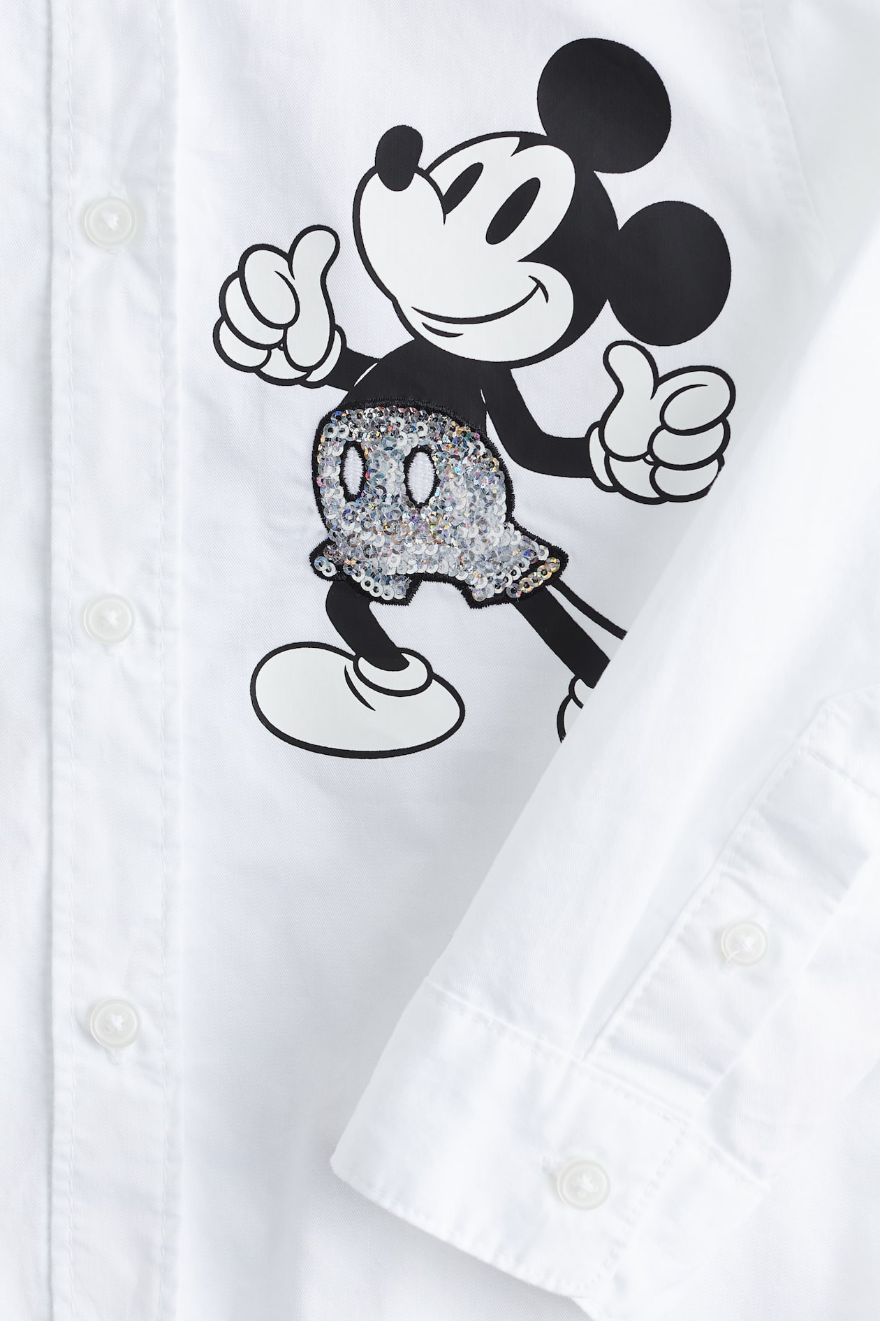 Motif-Detail Cotton Shirt image 2