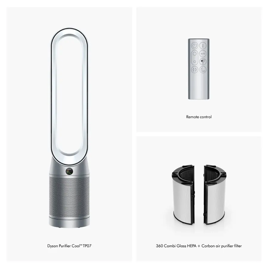 Dyson - Purifier Cool - TP07 - Smart Air Purifier and Fan - White/Silver image 3