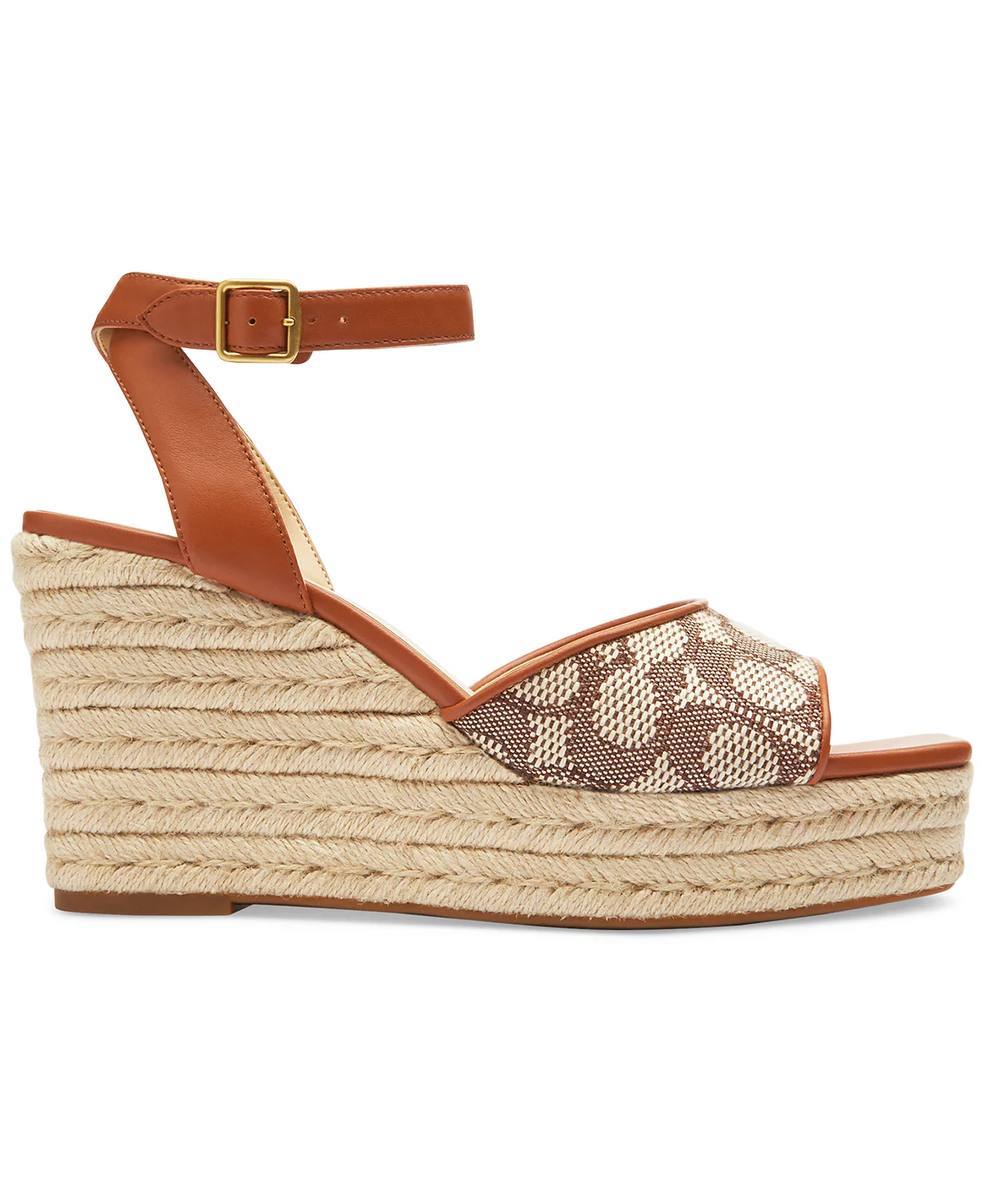 COACH Signature Textile Jacquard High-Heel Espadrille Sandals image 2