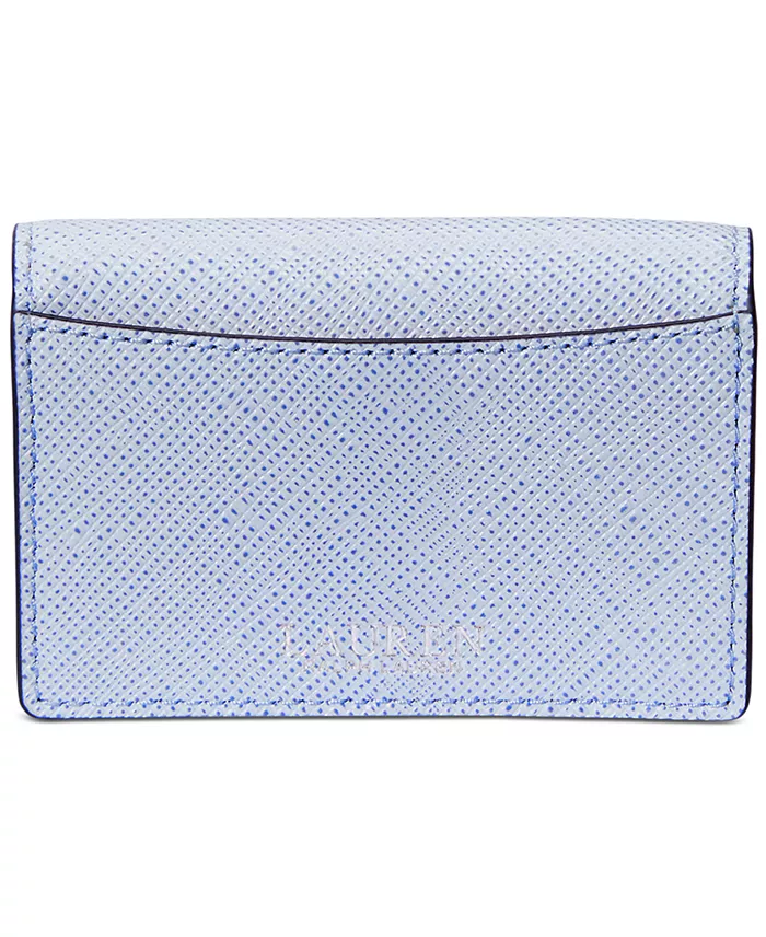 Textured Leather Small Flap Card Case image 4