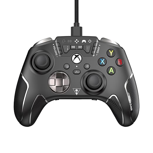 Turtle Beach Recon Cloud Wired Game Controller with Bluetooth for Xbox Series X|S, Xbox One, Windows, Android Mobile Devices – Remappable Buttons, Audio Enhancements, Superhuman Hearing – Black image 1