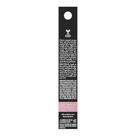 e.l.f. Liquid Metallic Eyeshadow, Gel Formula, High-Impact Multi-Dimensional Finish, One-Swipe Coverage, Little Dipper, 0.1 Fl Oz (3mL) image 4