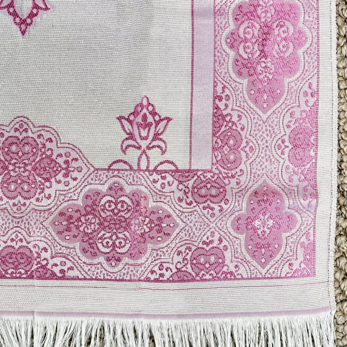 Prayer Rug Mat, Rose Color Prayer Set - Islamic Gift image 11